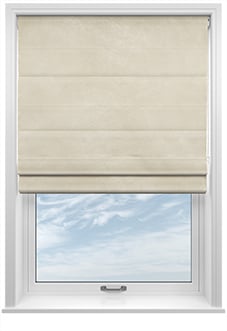 Odessa Velvet, Sesame - Twist&Fit Roman Blind